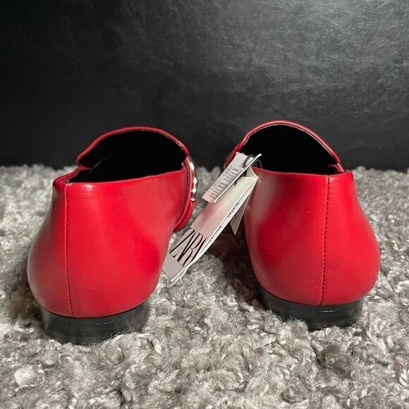 NWT Zara Leather Loafers  - Picture 10 of 11